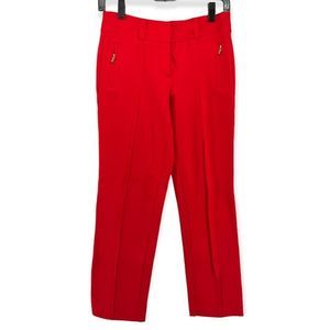 Cache Women’s Red Cropped Trouser Pants Size 4